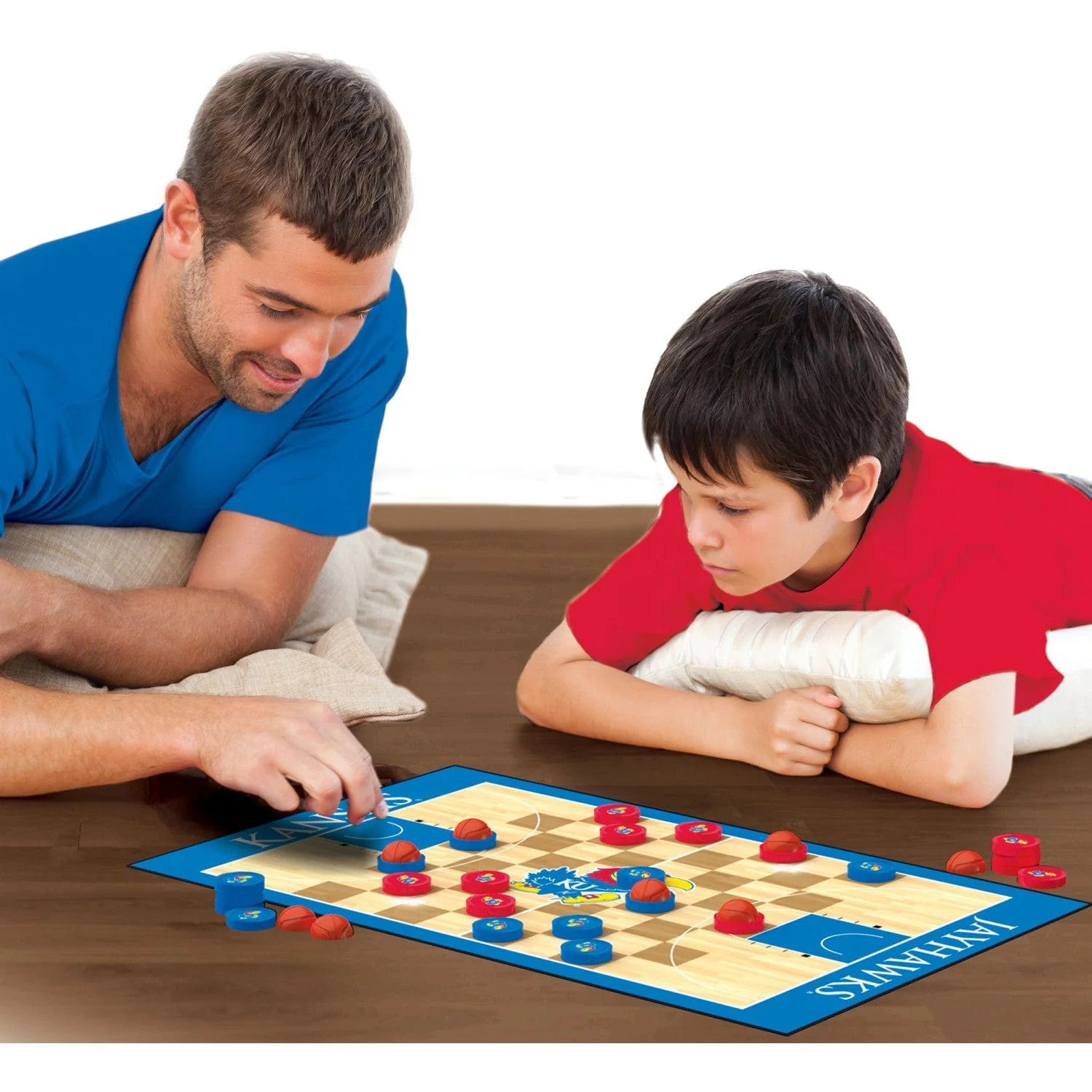 Kansas Jayhawks Checkers Board Game - Image 4