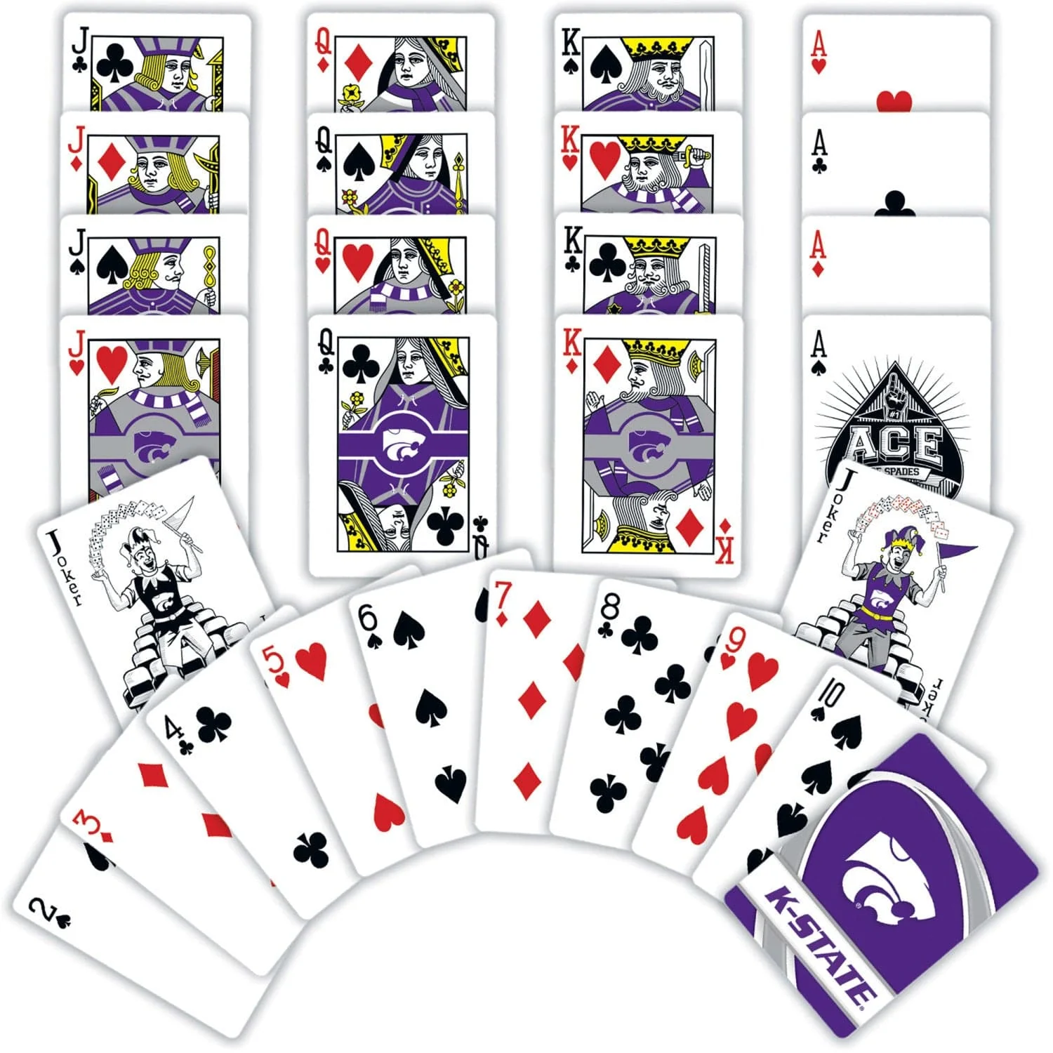 Kansas State Wildcats Playing Cards - 54 Card Deck - Image 2