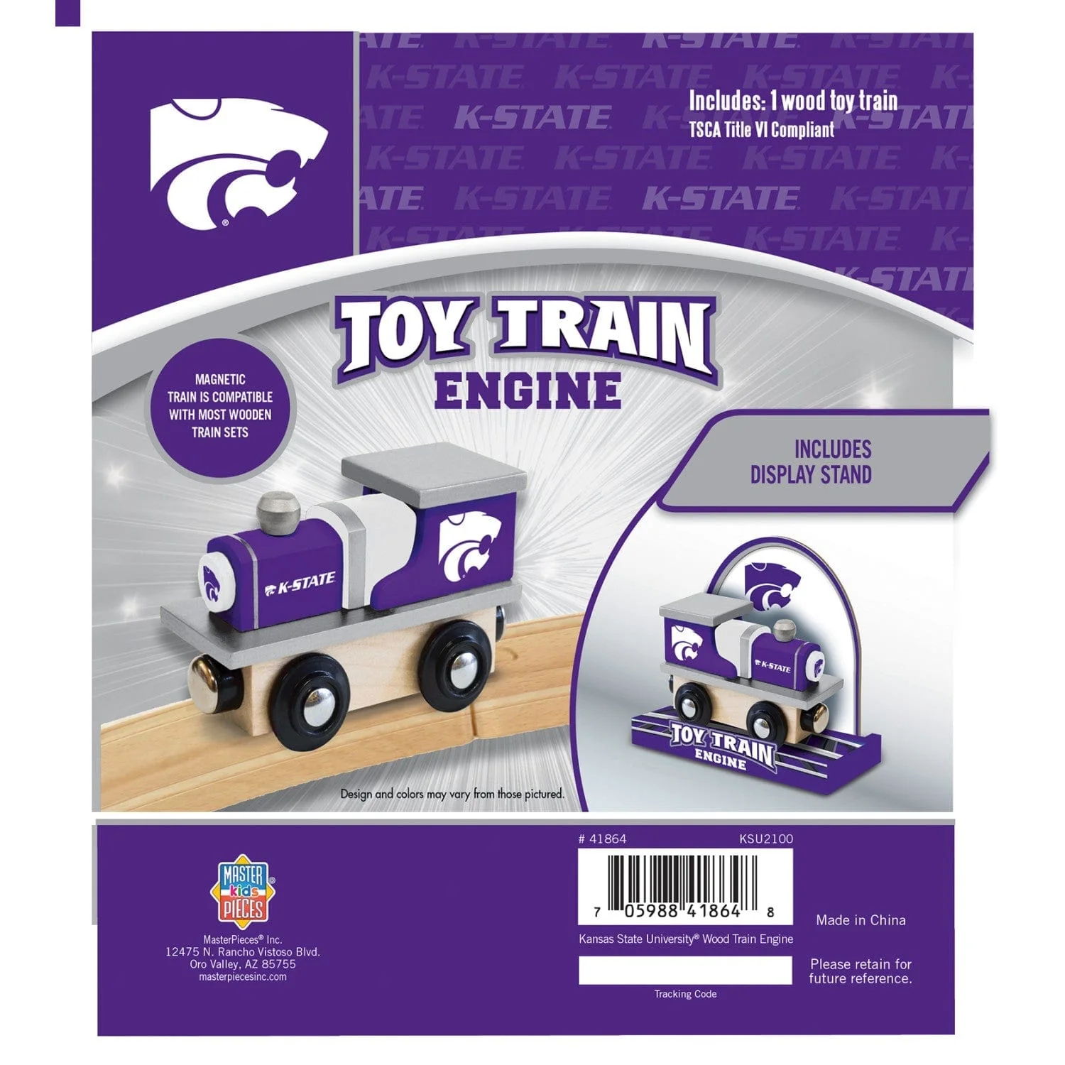 Kansas State Wildcats Toy Train Engine - Image 3