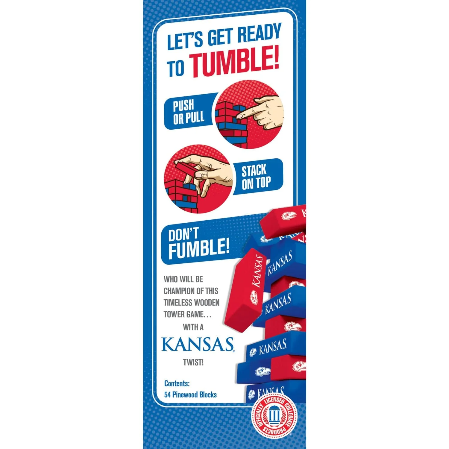 Kansas Jayhawks Tumble Tower - Image 3