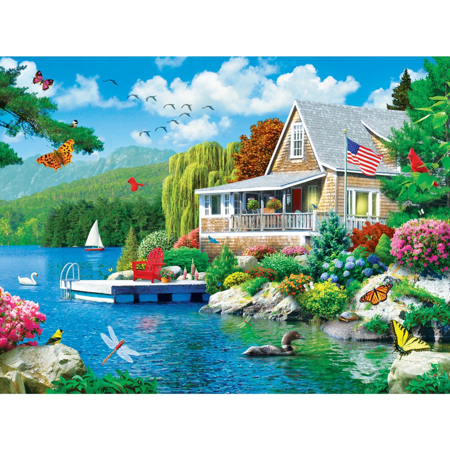 Memory Lane - 500 Piece Jigsaw Puzzles 4 Pack - Image 2