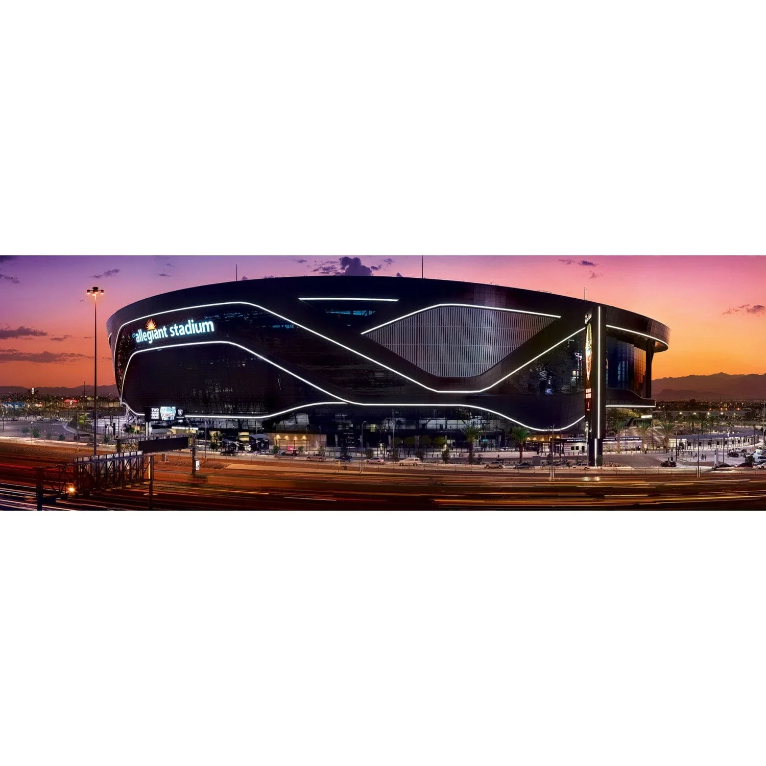 Las Vegas Raiders - Stadium View 1000 Piece Panoramic Jigsaw Puzzle - Image 2