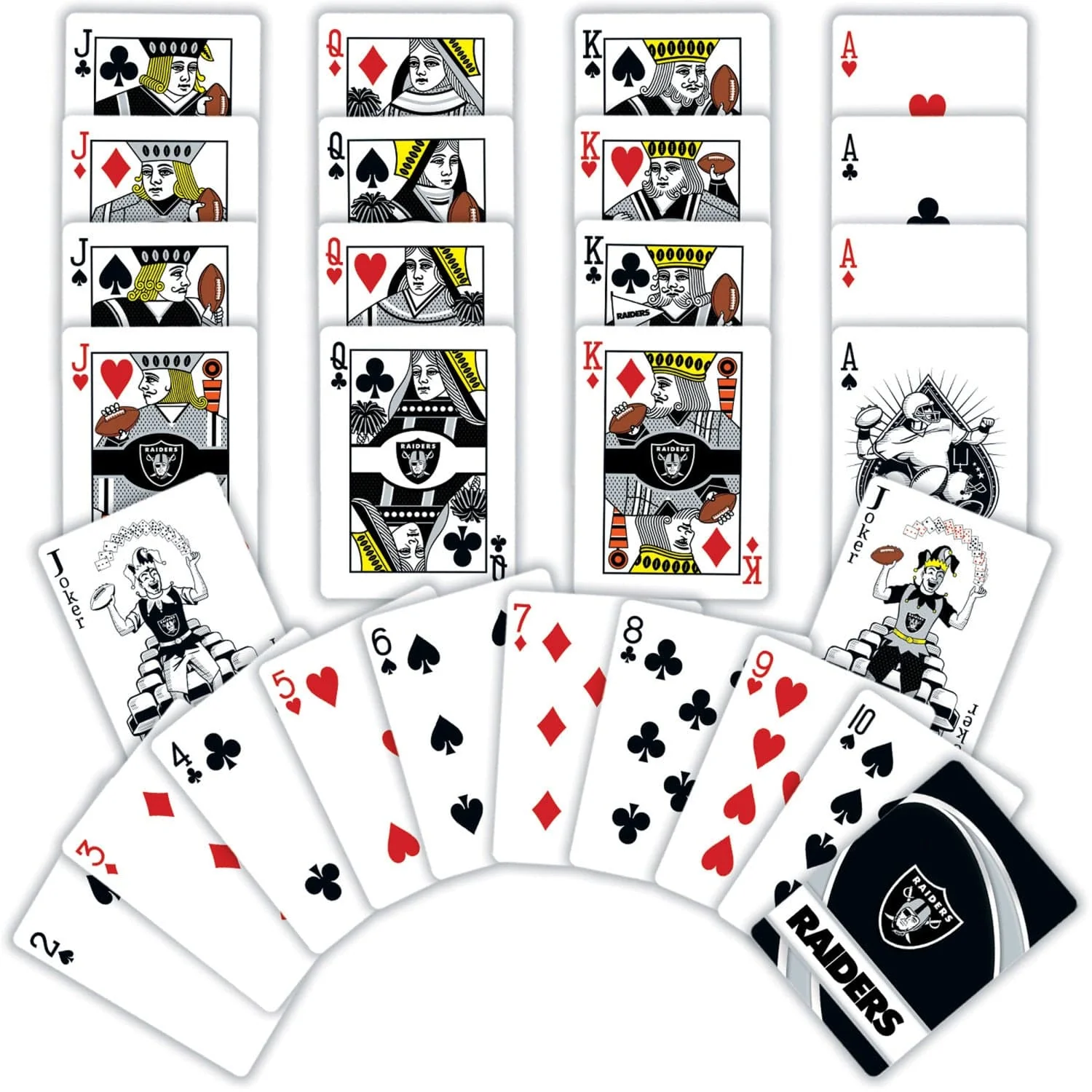 Las Vegas Raiders Playing Cards - 54 Card Deck - Image 2