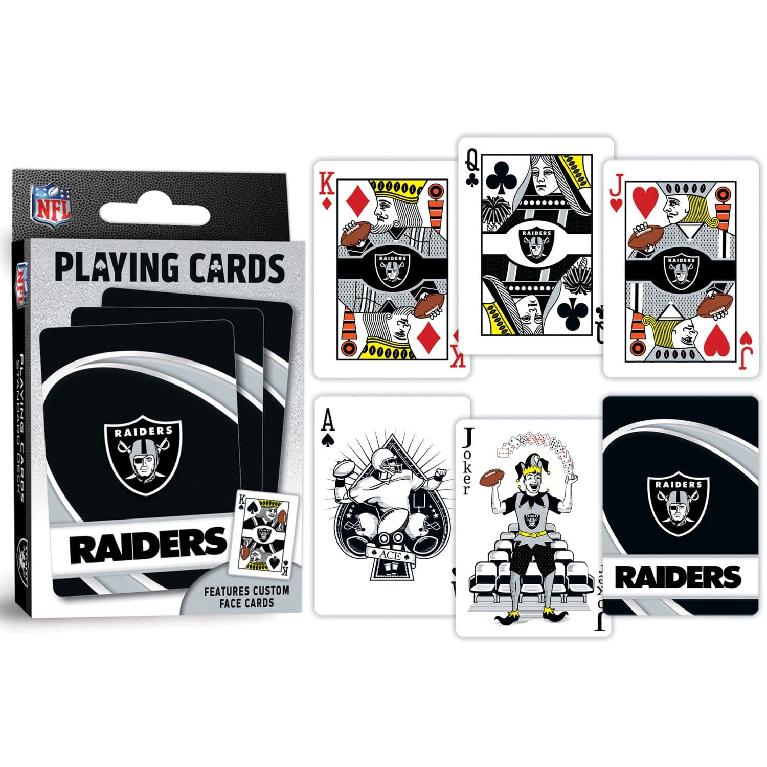 Las Vegas Raiders Playing Cards - 54 Card Deck - Image 3
