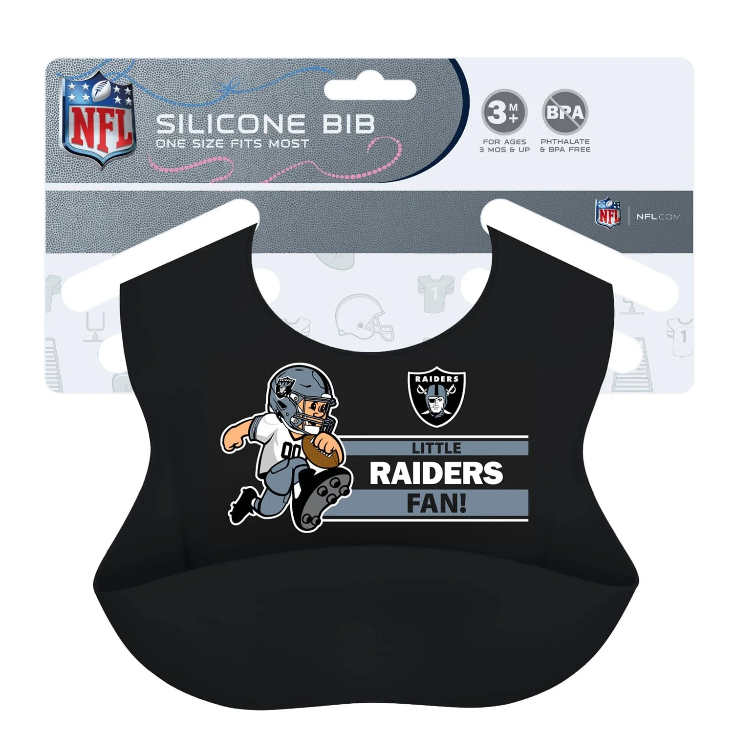 Las Vegas Raiders - NFL Silicone Bib - Image 2