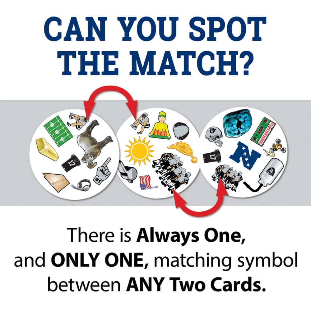 Las Vegas Raiders Spot It! Card Game - Image 2
