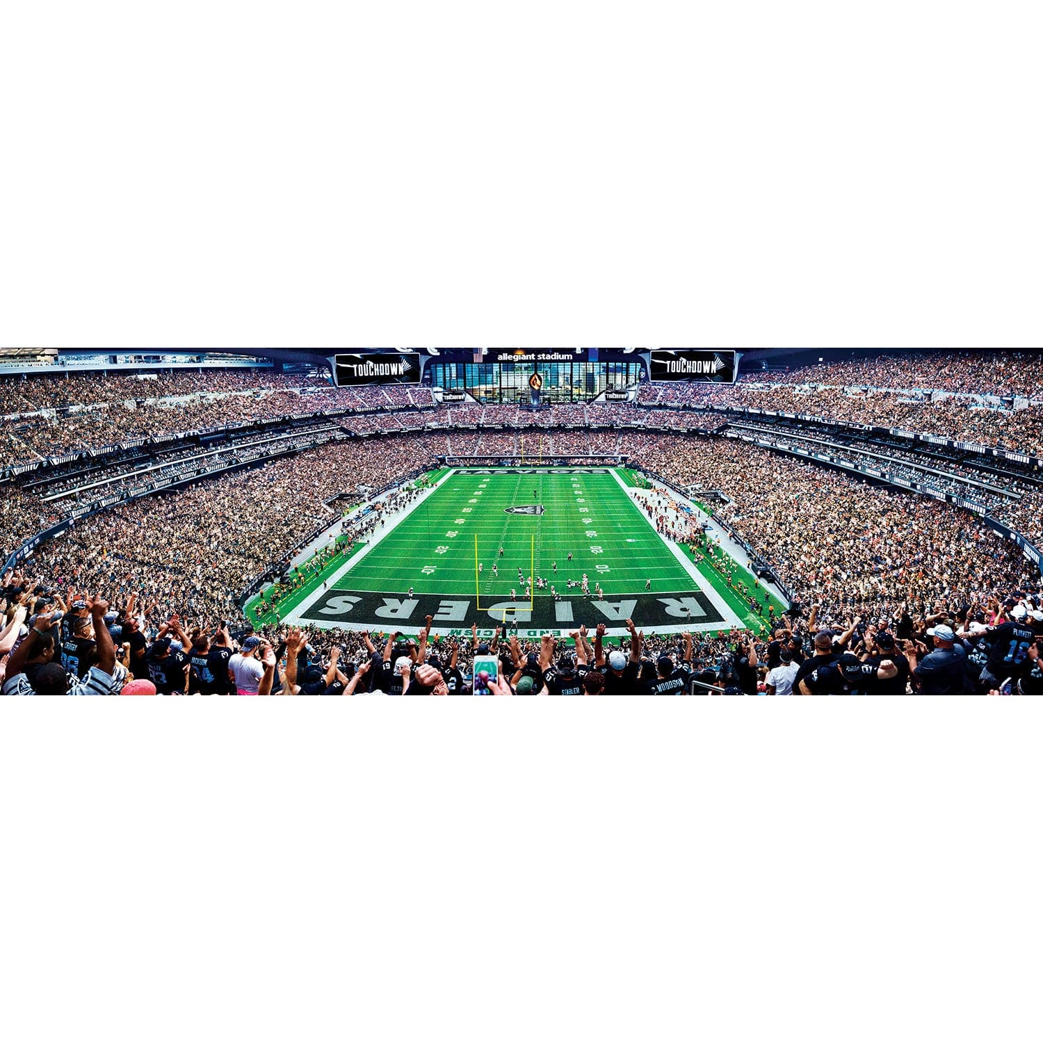 Las Vegas Raiders - 1000 Piece Panoramic Jigsaw Puzzle - End View - Image 2