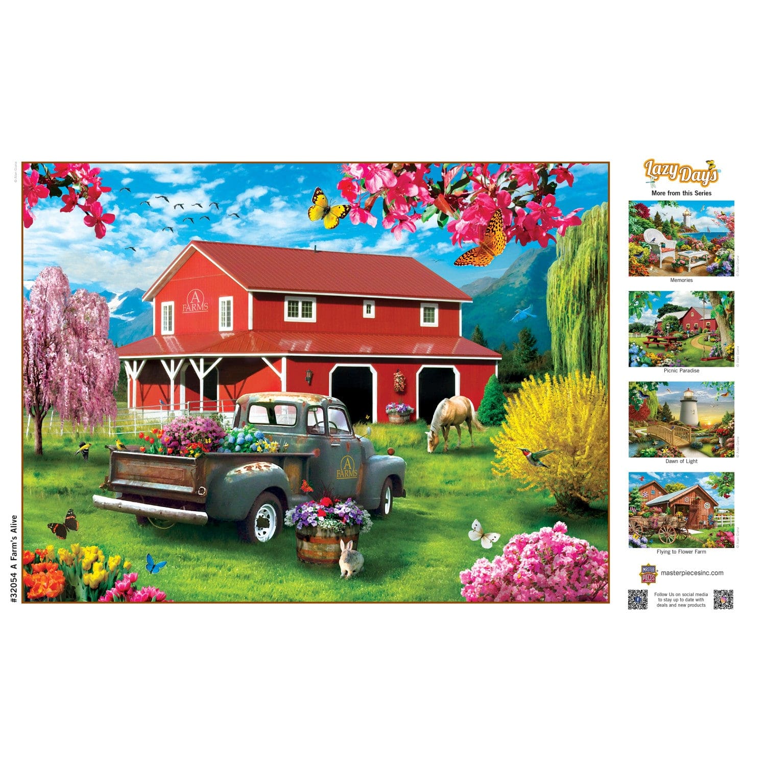 Lazy Days - A Farm's Alive 750 Piece Jigsaw Puzzle - Image 4