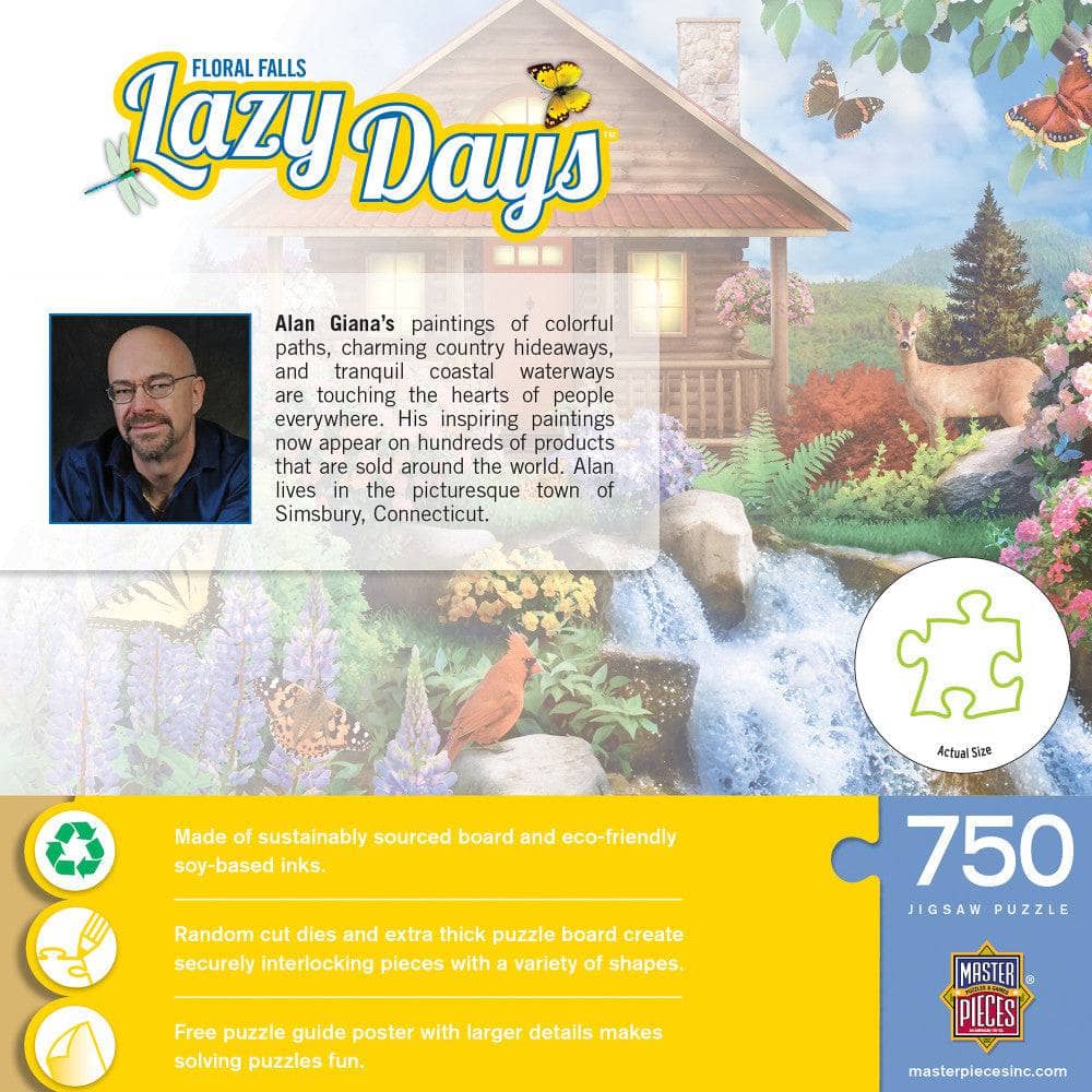 Lazy Days - Floral Falls 750 Piece Jigsaw Puzzle - Image 3