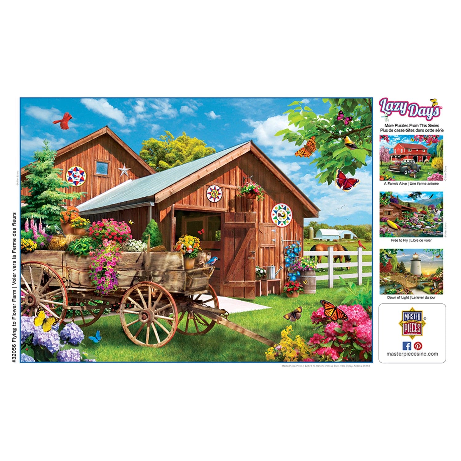 Lazy Days - Flying to Flower Farm 750 Piece Jigsaw Puzzle - Image 4