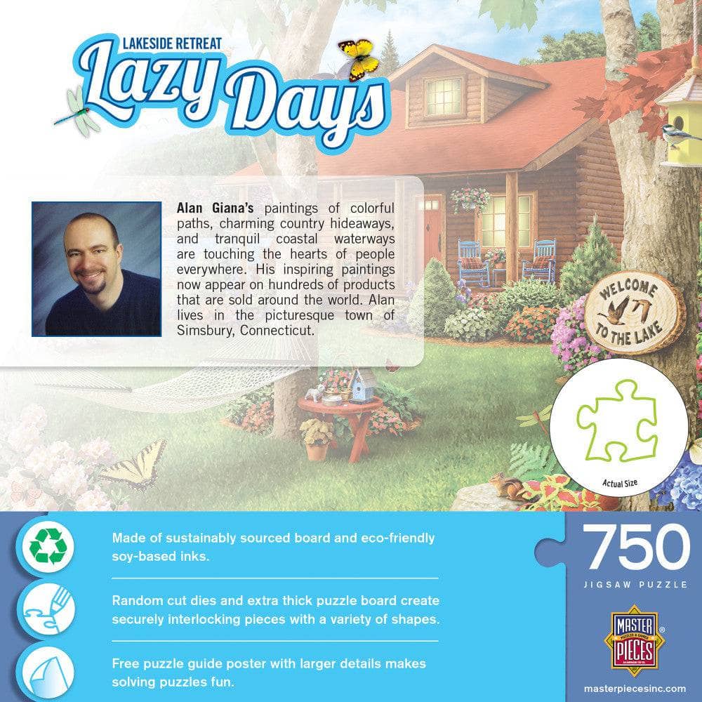 Lazy Days - Lakeside Retreat 750 Piece Jigsaw Puzzle - Image 3