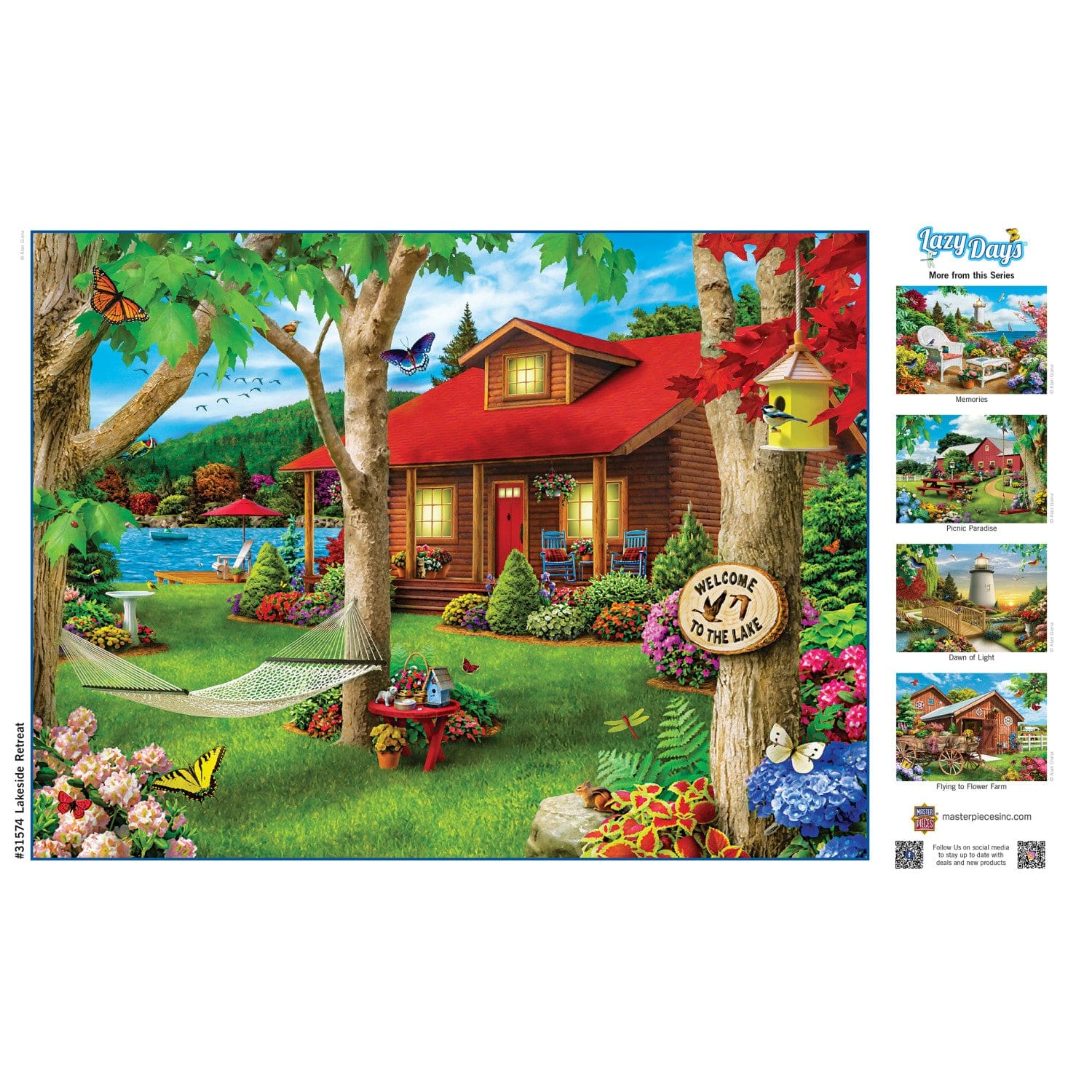 Lazy Days - Lakeside Retreat 750 Piece Jigsaw Puzzle - Image 4
