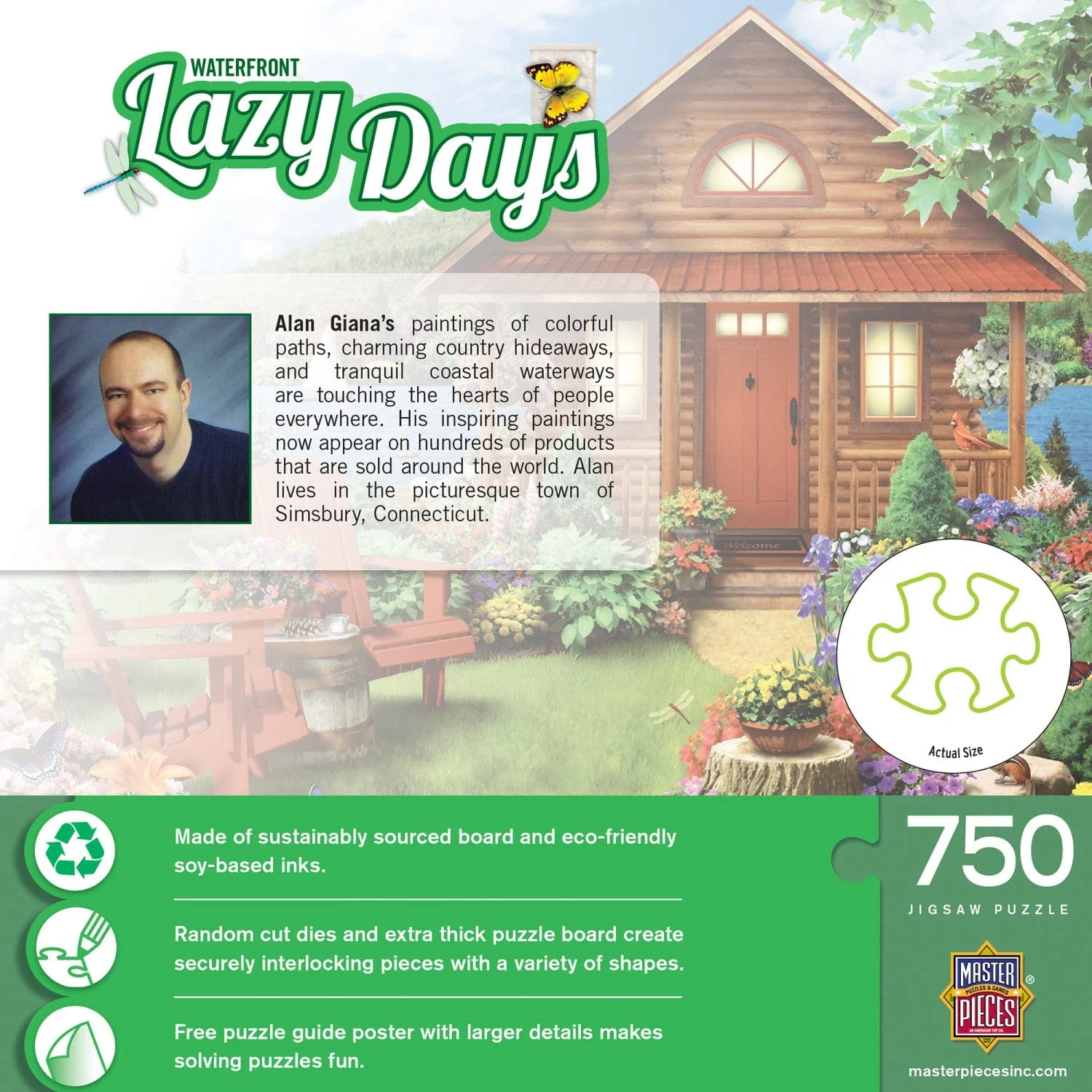 Lazy Days - Waterfront 750 Piece Jigsaw Puzzle - Image 3