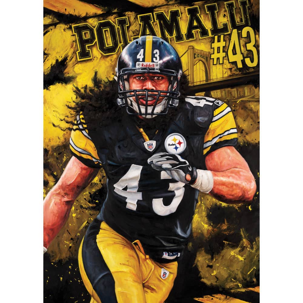 Legends of the Game - Troy Polamalu 500 Piece Jigsaw Puzzle - Image 2