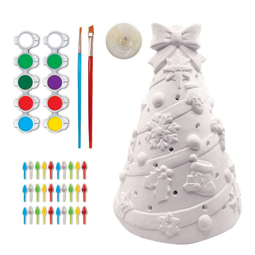Christmas Tree - 10" Light-Up Plaster Paint Kit - Image 2