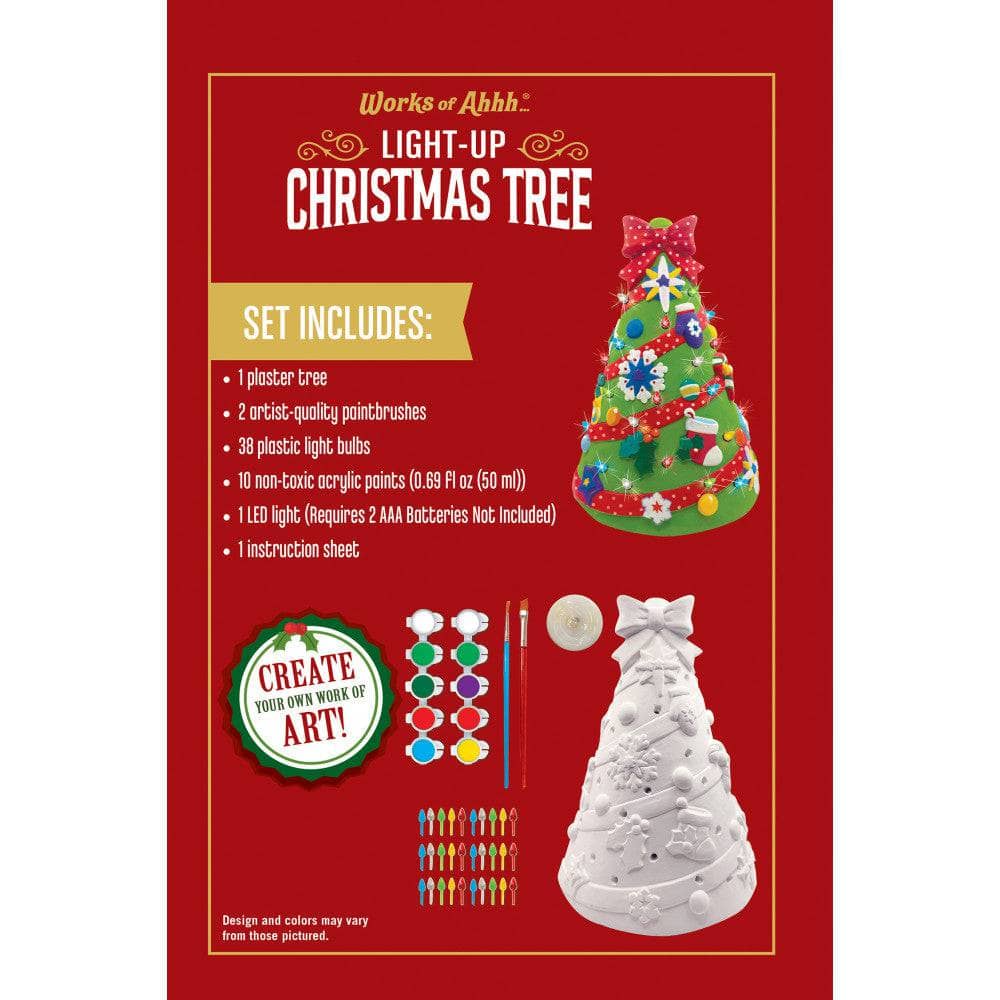 Christmas Tree - 10" Light-Up Plaster Paint Kit - Image 3