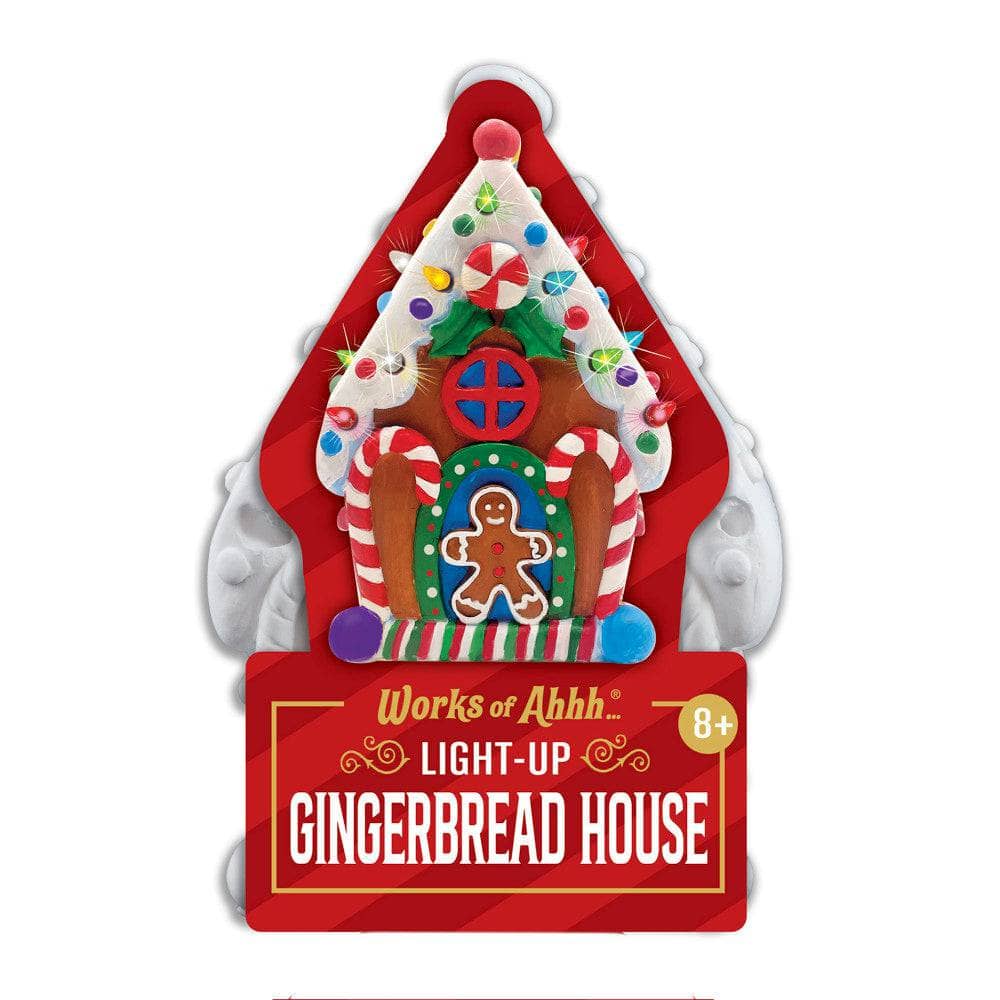 Gingerbread House - 6" Light-Up Plaster Paint Kit