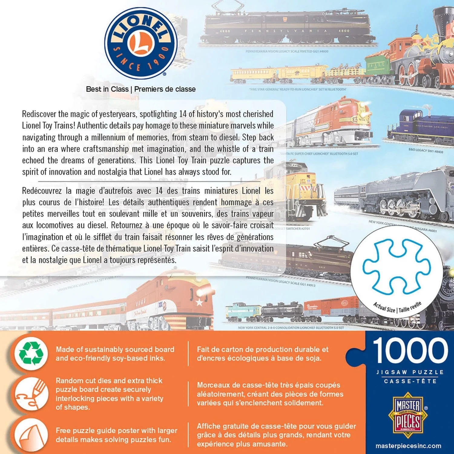 Lionel Trains - Best in Class 1000 Piece Jigsaw Puzzle - Image 3