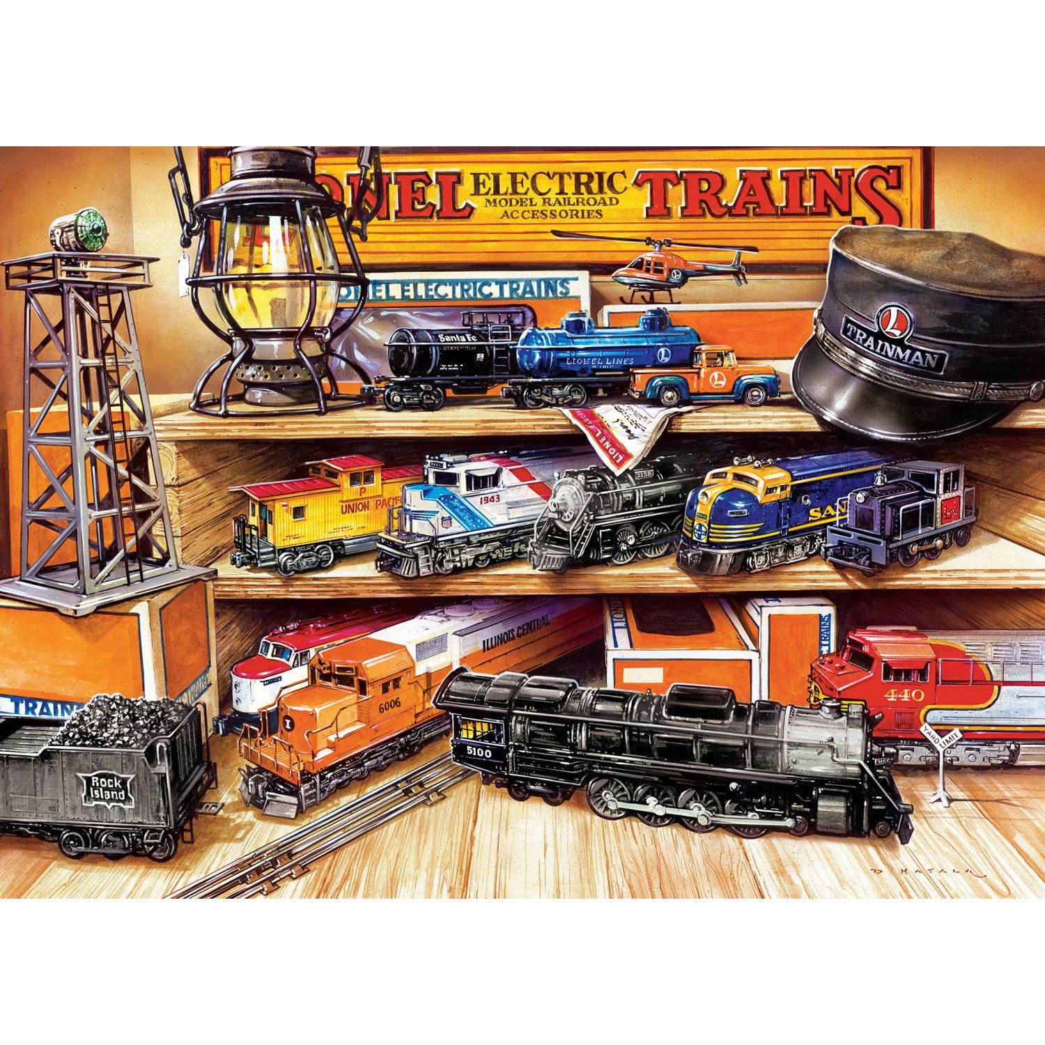 Lionel Trains - Collector's Treasures 1000 Piece Jigsaw Puzzle - Image 2