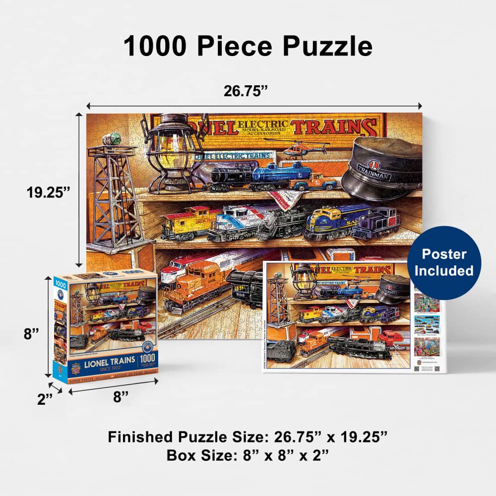 Lionel Trains - Collector's Treasures 1000 Piece Jigsaw Puzzle - Image 5