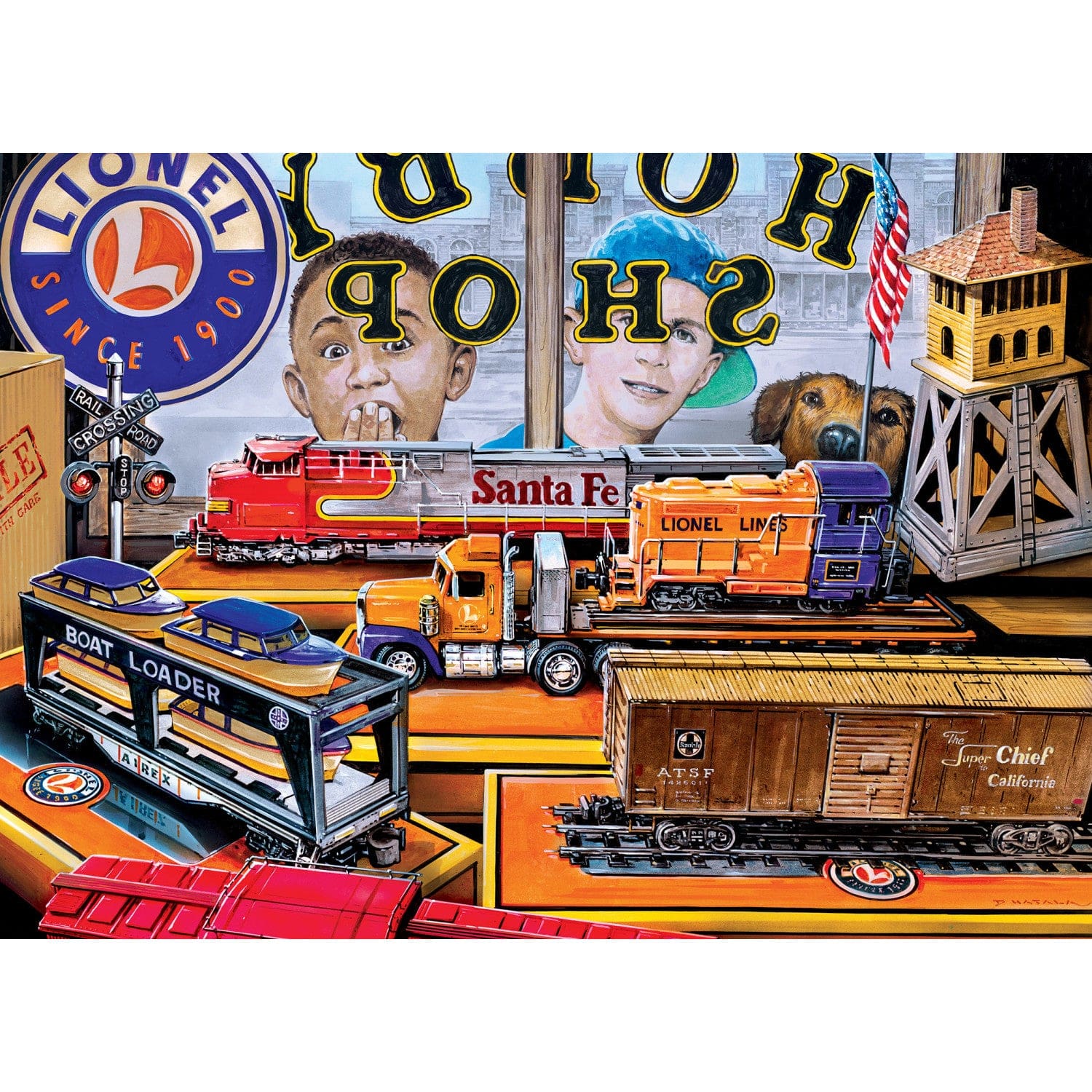 Lionel Trains - Lionel Dreams 1000 Piece Jigsaw Puzzle - Image 2