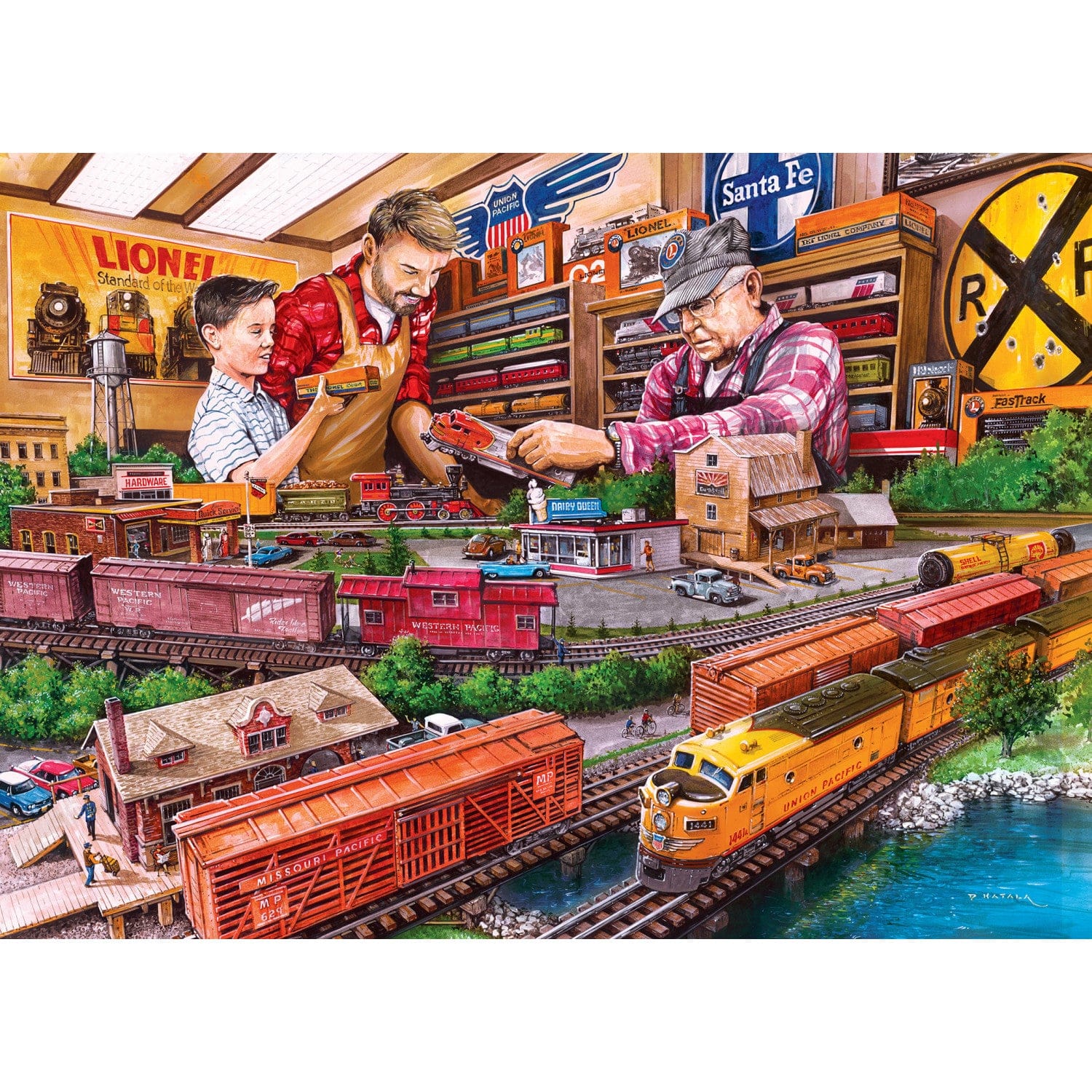 Lionel Trains - Shopping Spree 1000 Piece Jigsaw Puzzle - Image 2