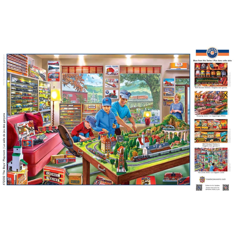 Lionel Trains - The Boy's Playroom 1000 Piece Jigsaw Puzzle - Image 4