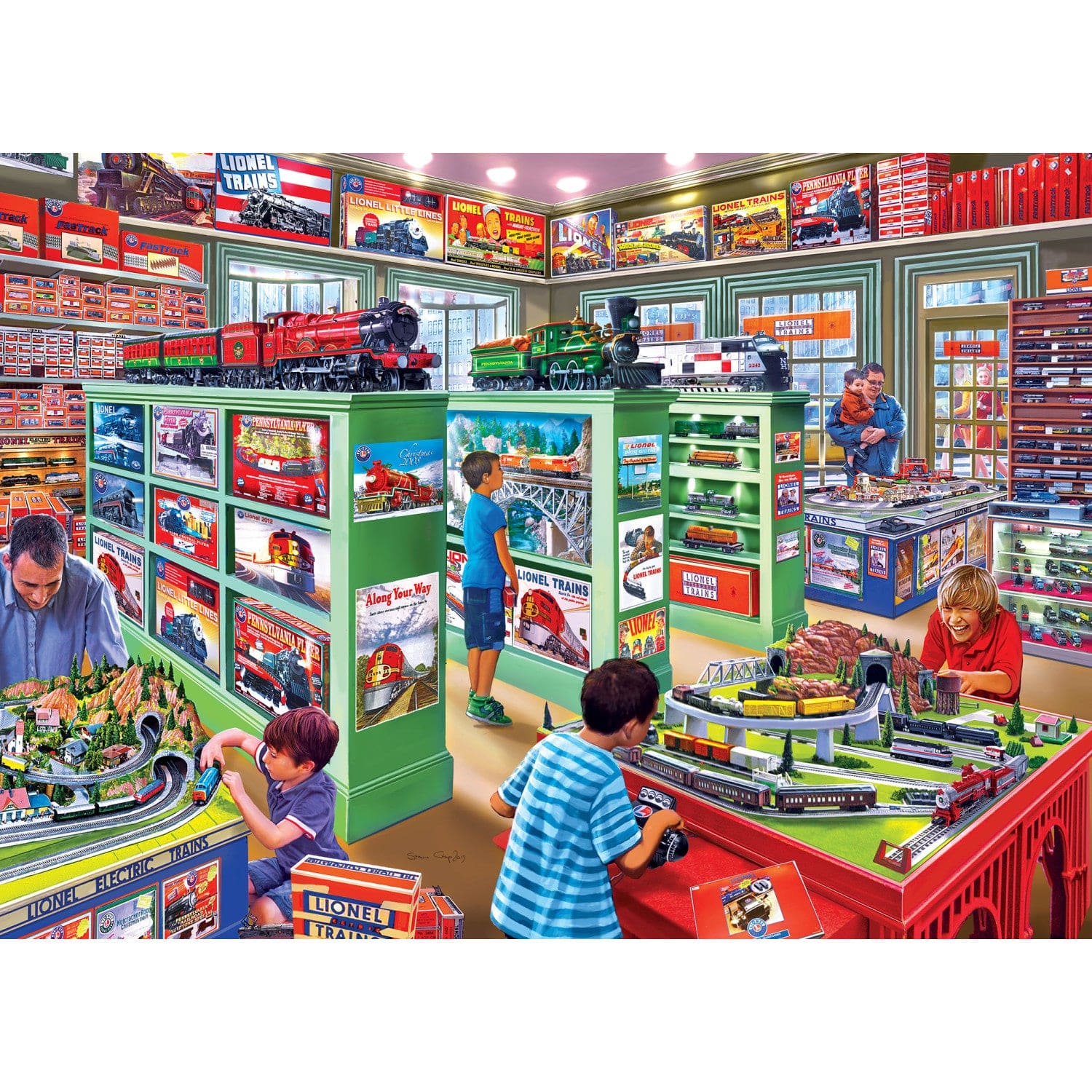Lionel Trains - The Lionel Store 1000 Piece Jigsaw Puzzle - Image 2