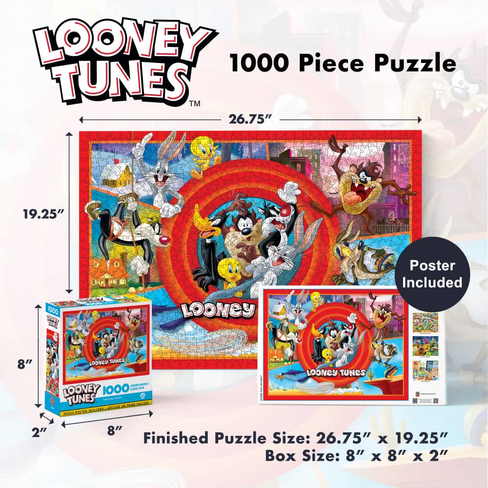 Looney Tunes - That's All Folks 1000 Piece Jigsaw Puzzle - Image 5