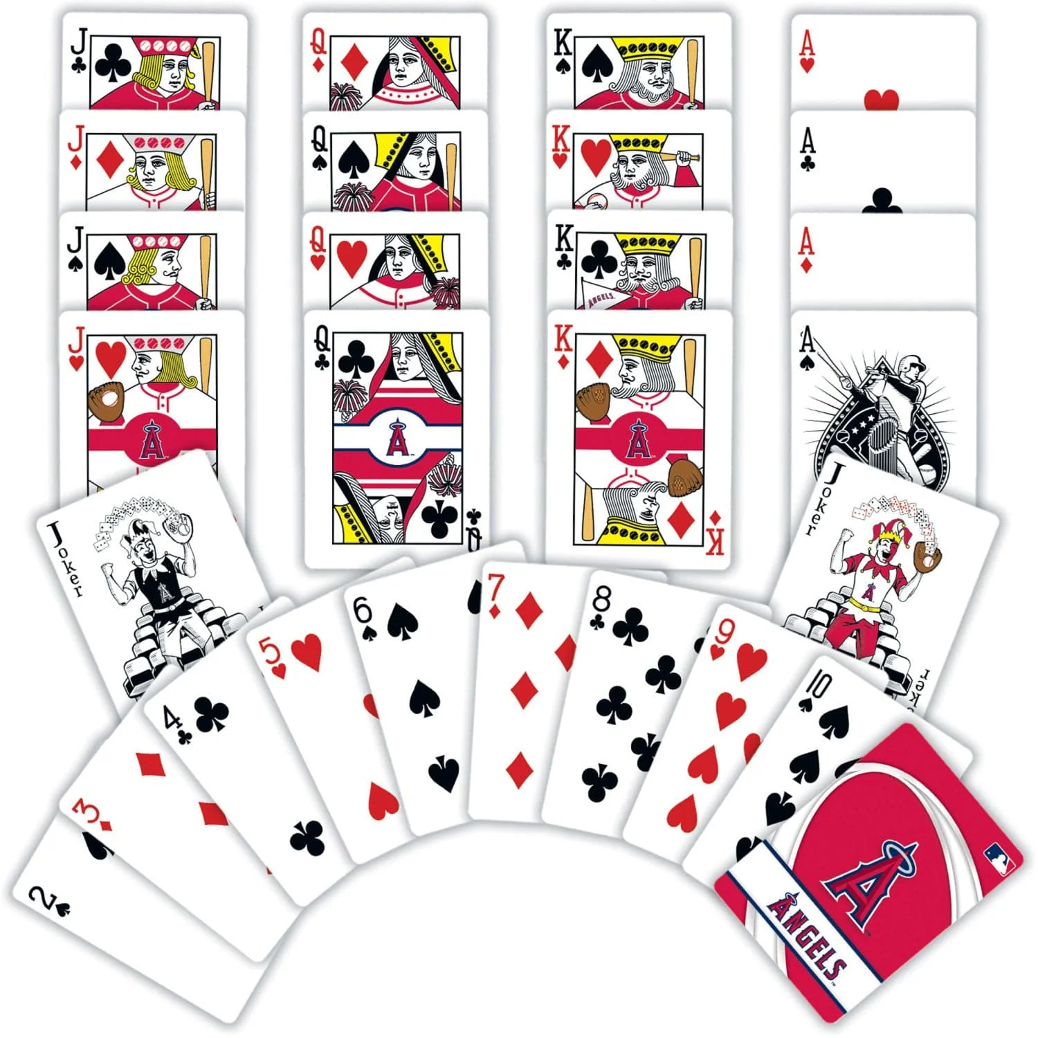 Los Angeles Angels Playing Cards - 54 Card Deck - Image 2