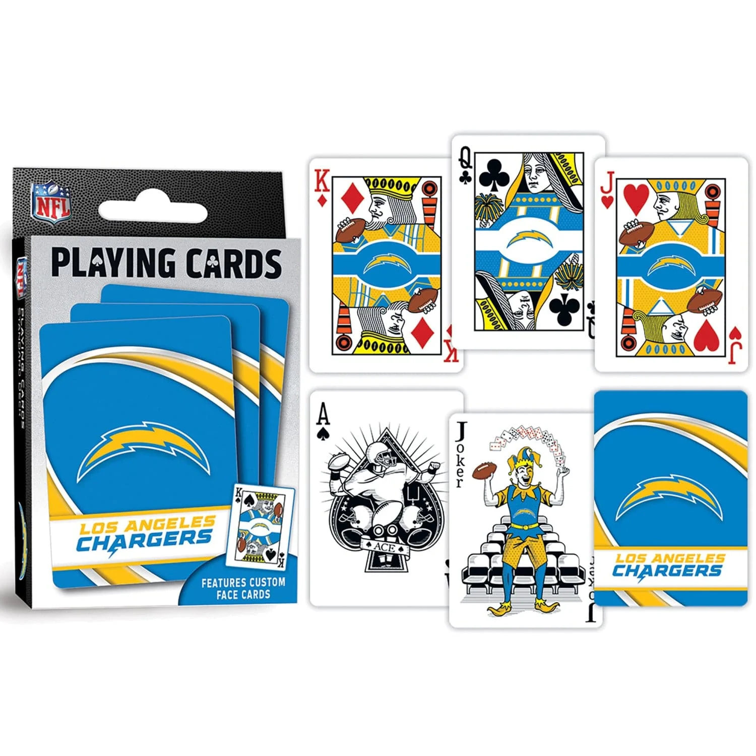 Los Angeles Chargers Playing Cards - 54 Card Deck - Image 3