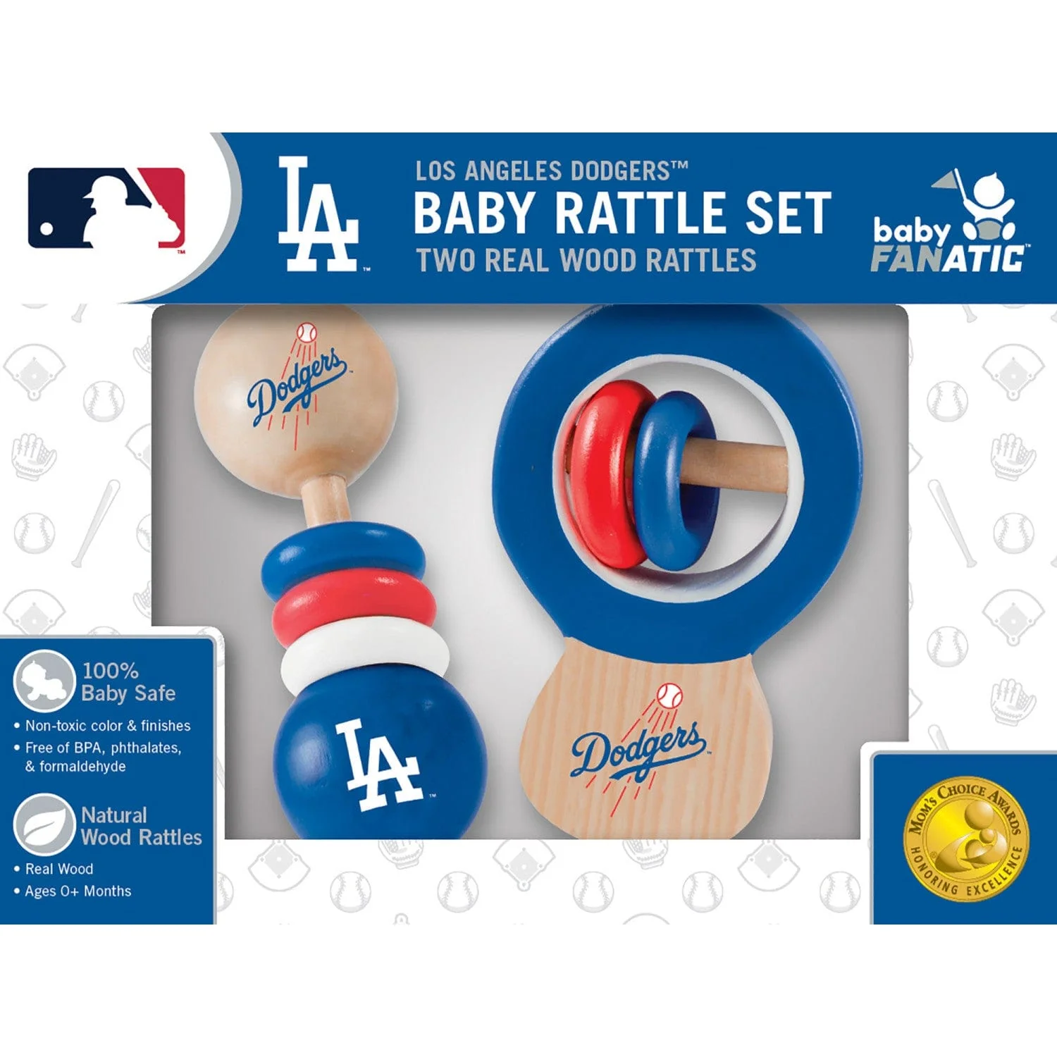 Los Angeles Dodgers - Baby Rattles 2-Pack - Image 2