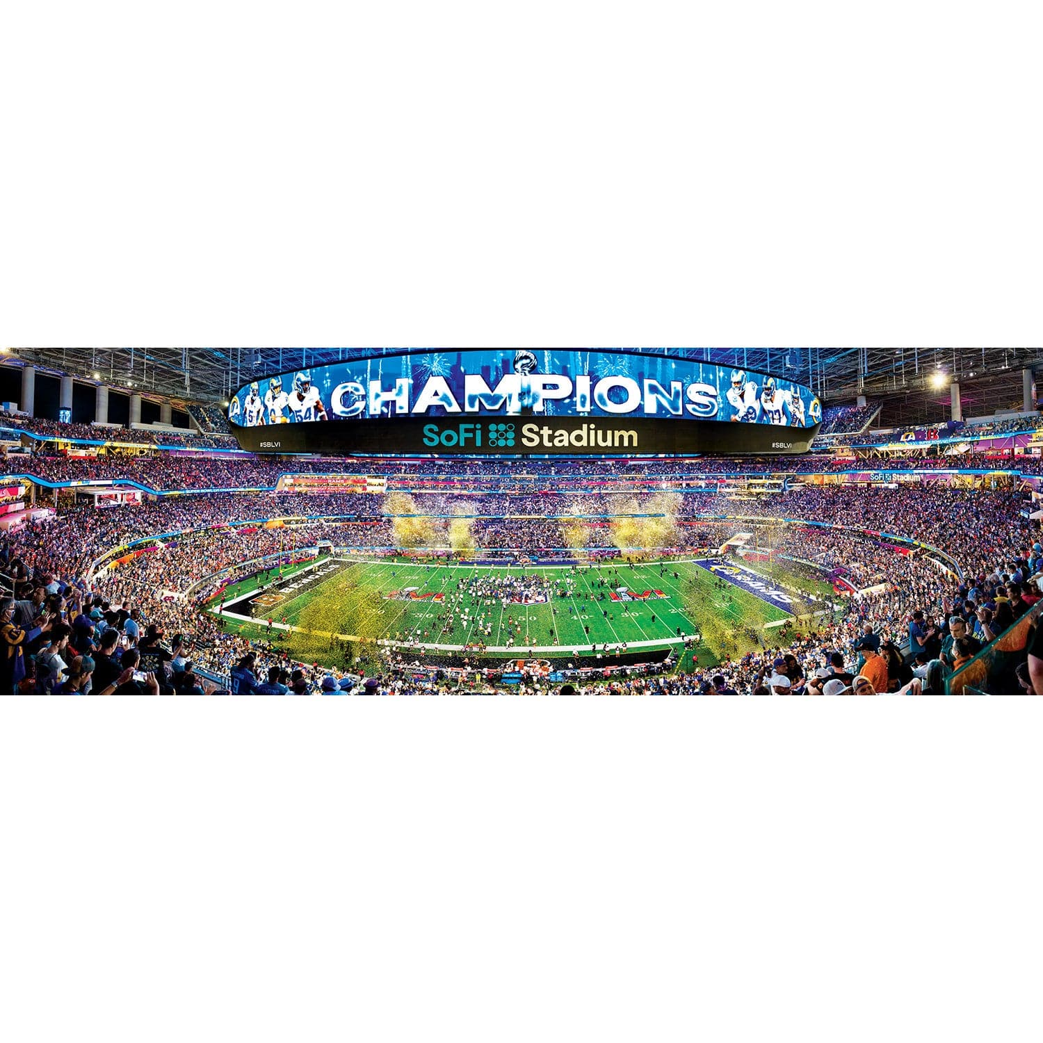 Los Angeles Rams - 1000 Piece Panoramic Jigsaw Puzzle - Image 2