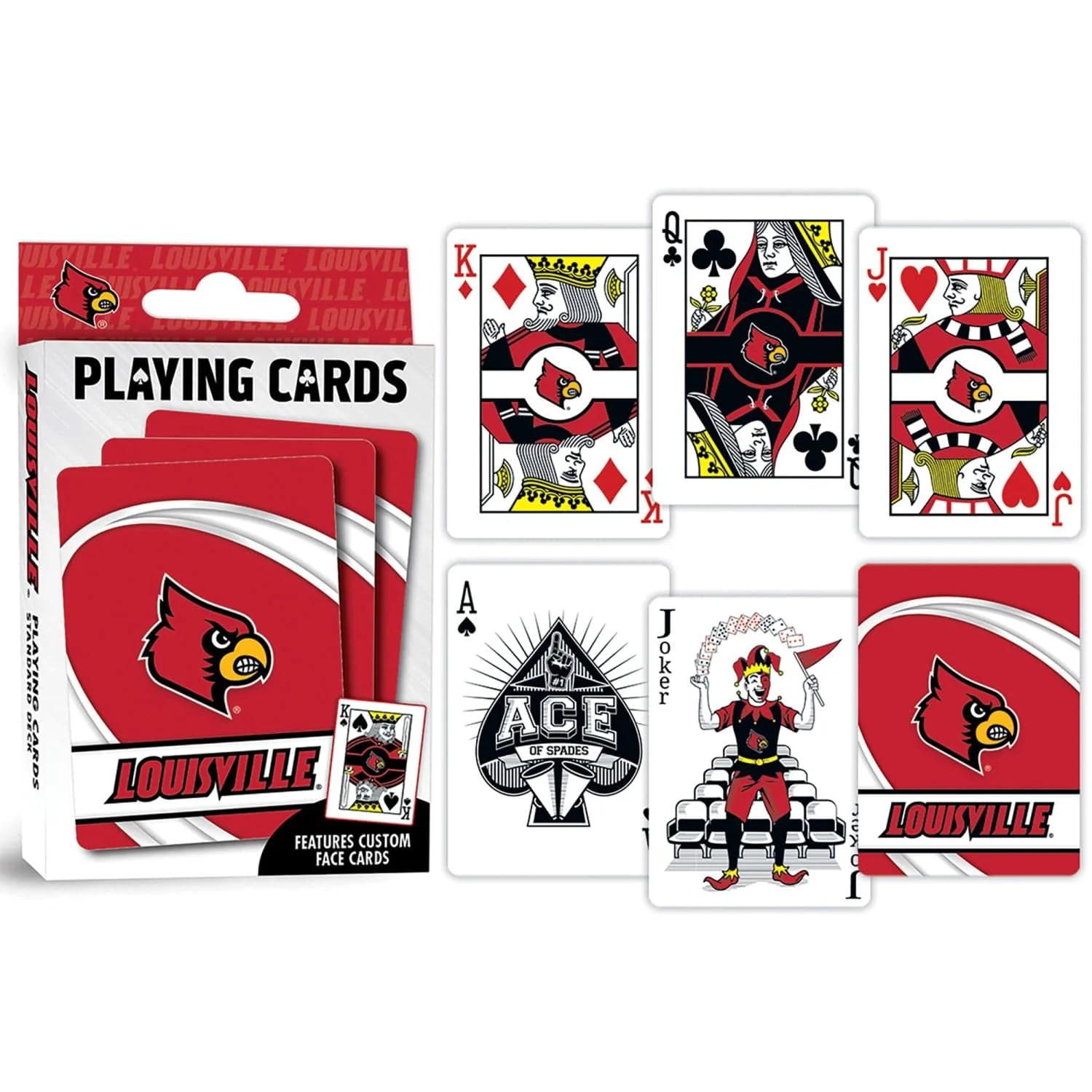Louisville Cardinals Playing Cards - 54 Card Deck - Image 3