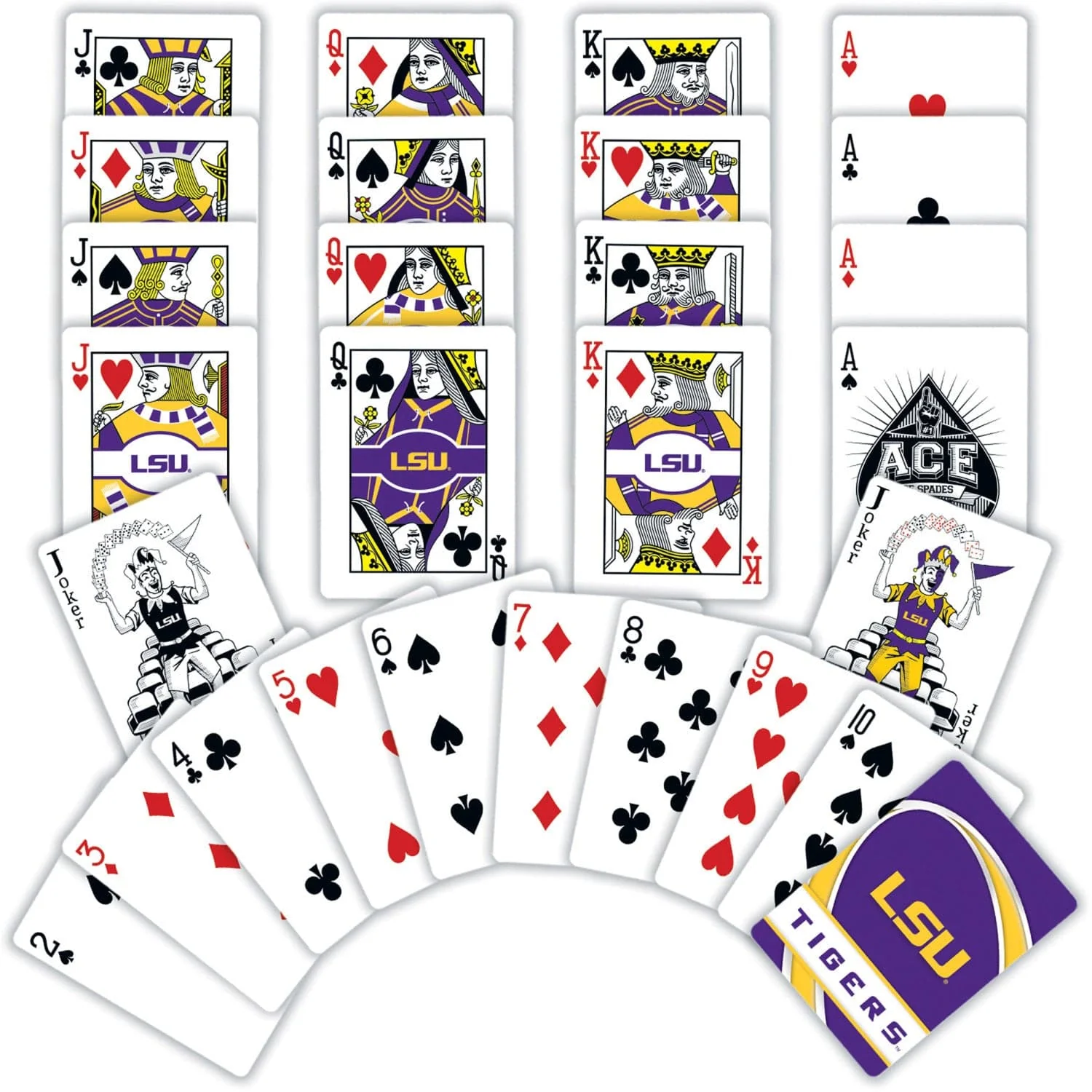 LSU Tigers Playing Cards - 54 Card Deck - Image 2