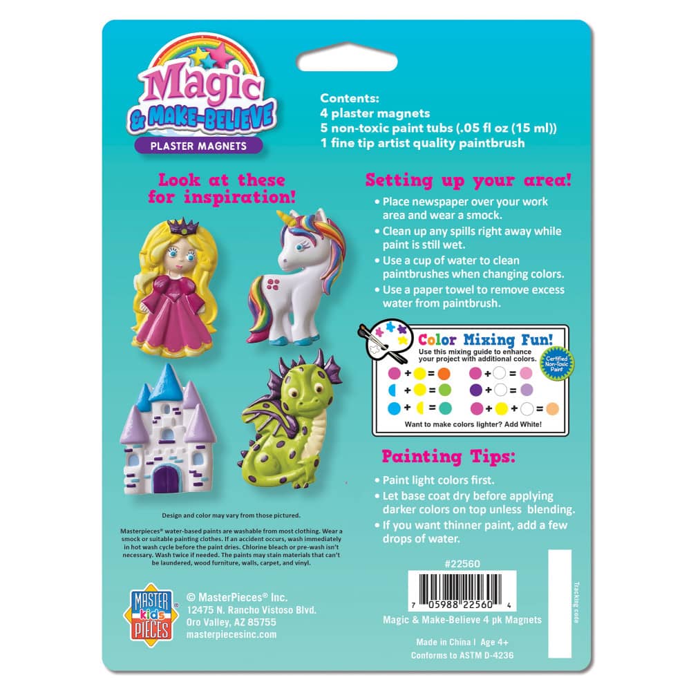 Magic & Make Believe - 6-Pack Plaster Magnets Paint Kit - Image 3