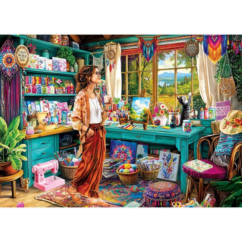 Maker's Nook - Painter's Shed 500 Piece Jigsaw Puzzle - Image 2
