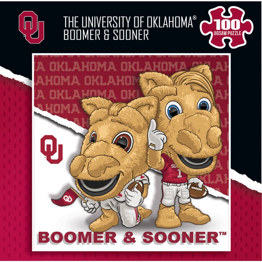 Oklahoma Sooners - NCAA Mascot 100 Piece Jigsaw Puzzle - Image 3