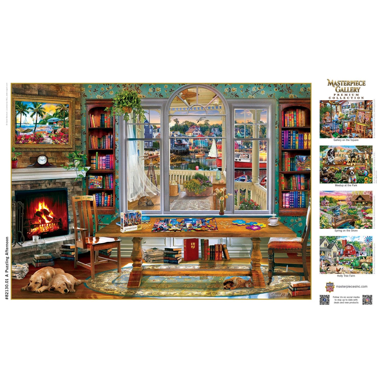 Masterpiece Gallery - A Puzzling Afternoon 1000 Piece Jigsaw Puzzle - Image 4