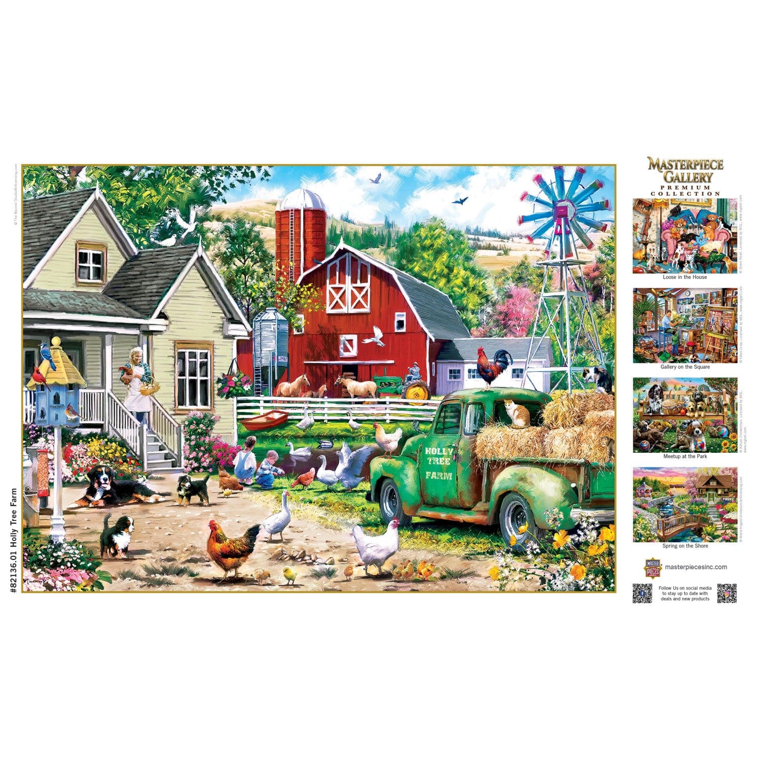 Masterpiece Gallery - Holly Tree Farm 1000 Piece Jigsaw Puzzle - Image 4
