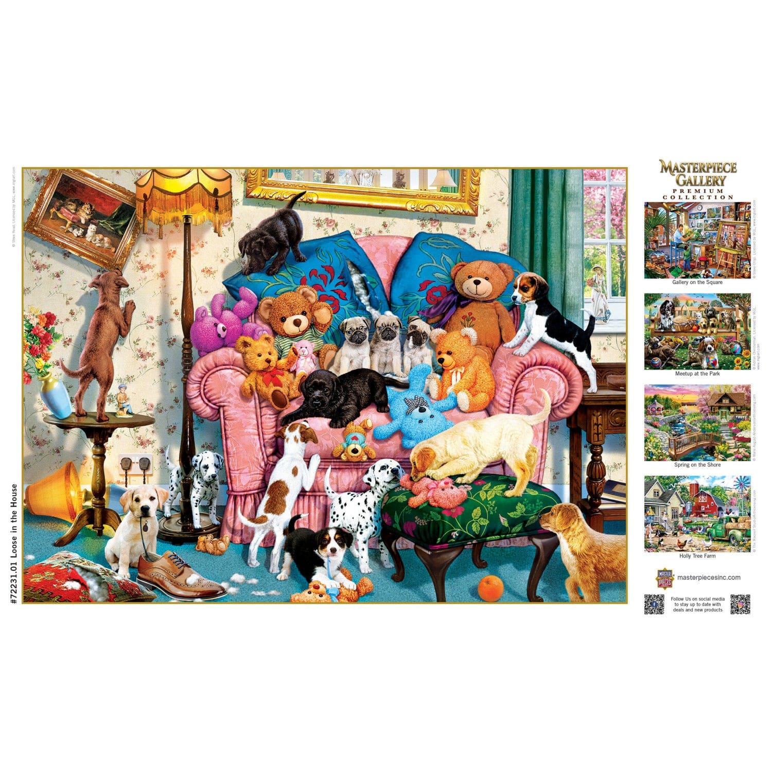 Masterpiece Gallery - Loose in the House 1000 Piece Jigsaw Puzzle - Image 4