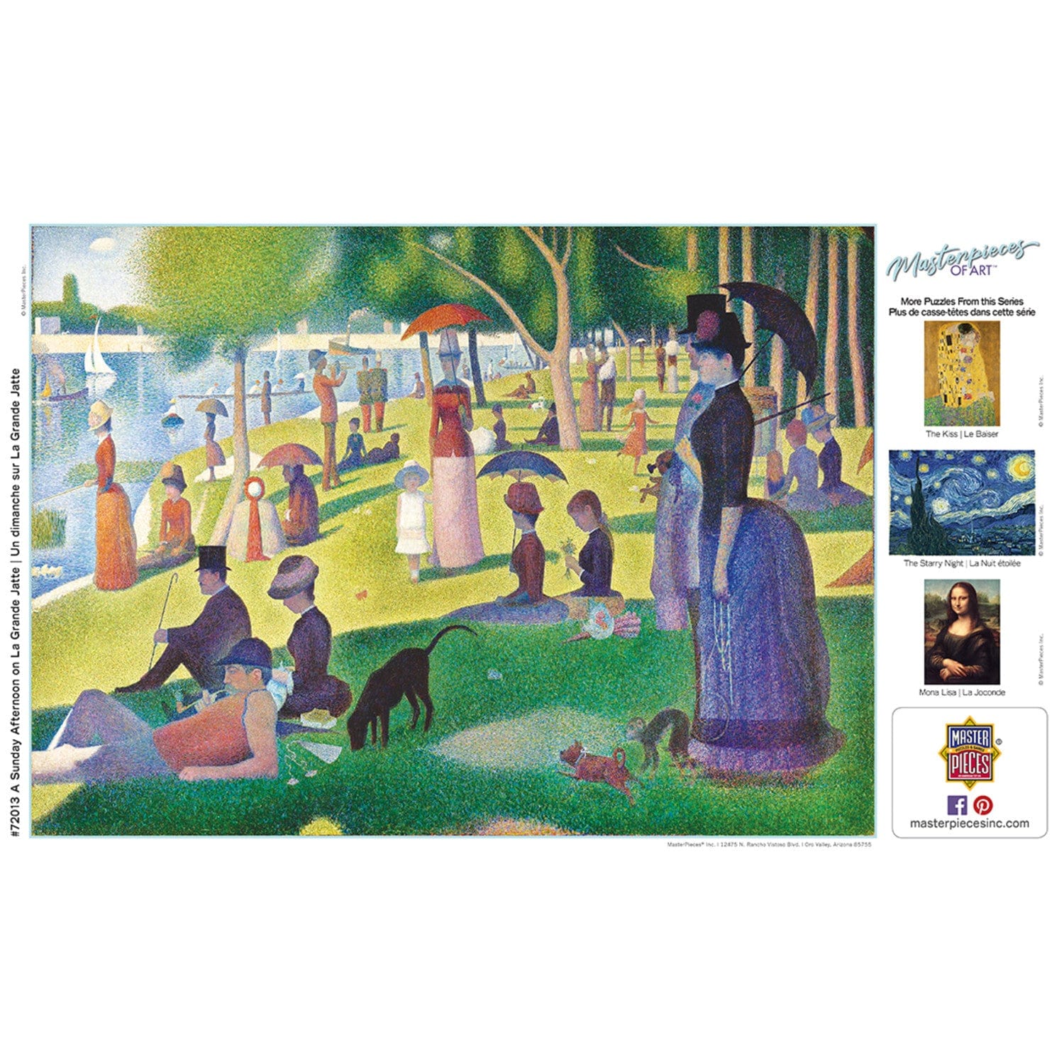 MasterPieces of Art - A Sunday on La Grande Jatte 1000 Piece Jigsaw Puzzle - Image 4
