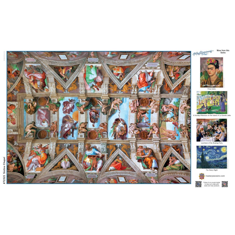 MasterPieces of Art - The Sistine Chapel Ceiling 1000 Piece Jigsaw Puzzle - Image 4