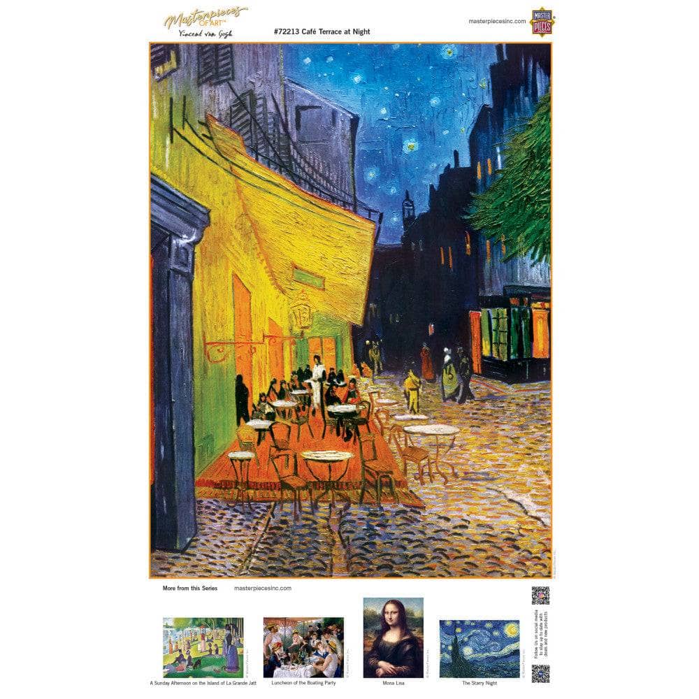 MasterPieces of Art - Cafe Terrace at Night 1000 Piece Jigsaw Puzzle - Image 4