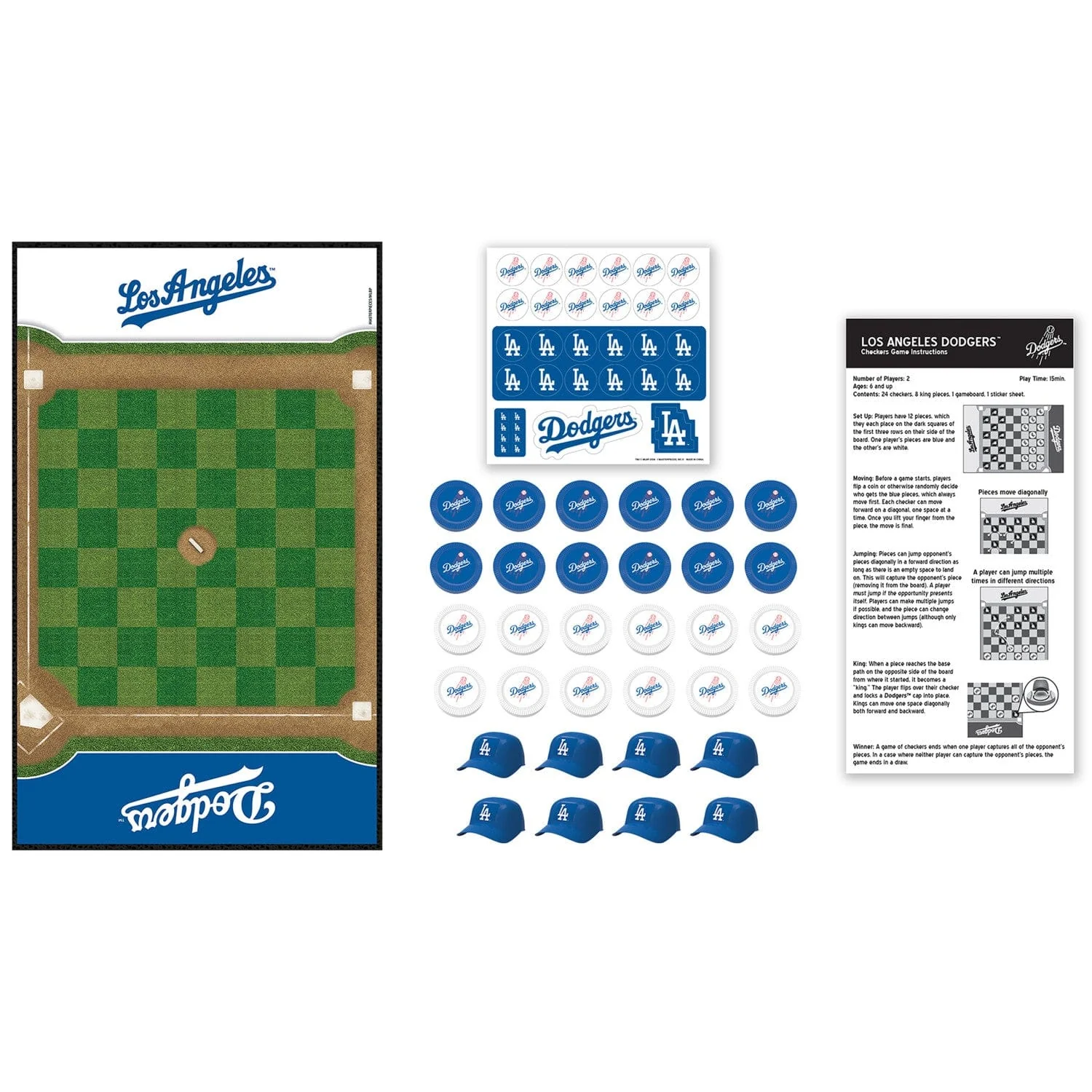 Los Angeles Dodgers Checkers Board Game - Image 2