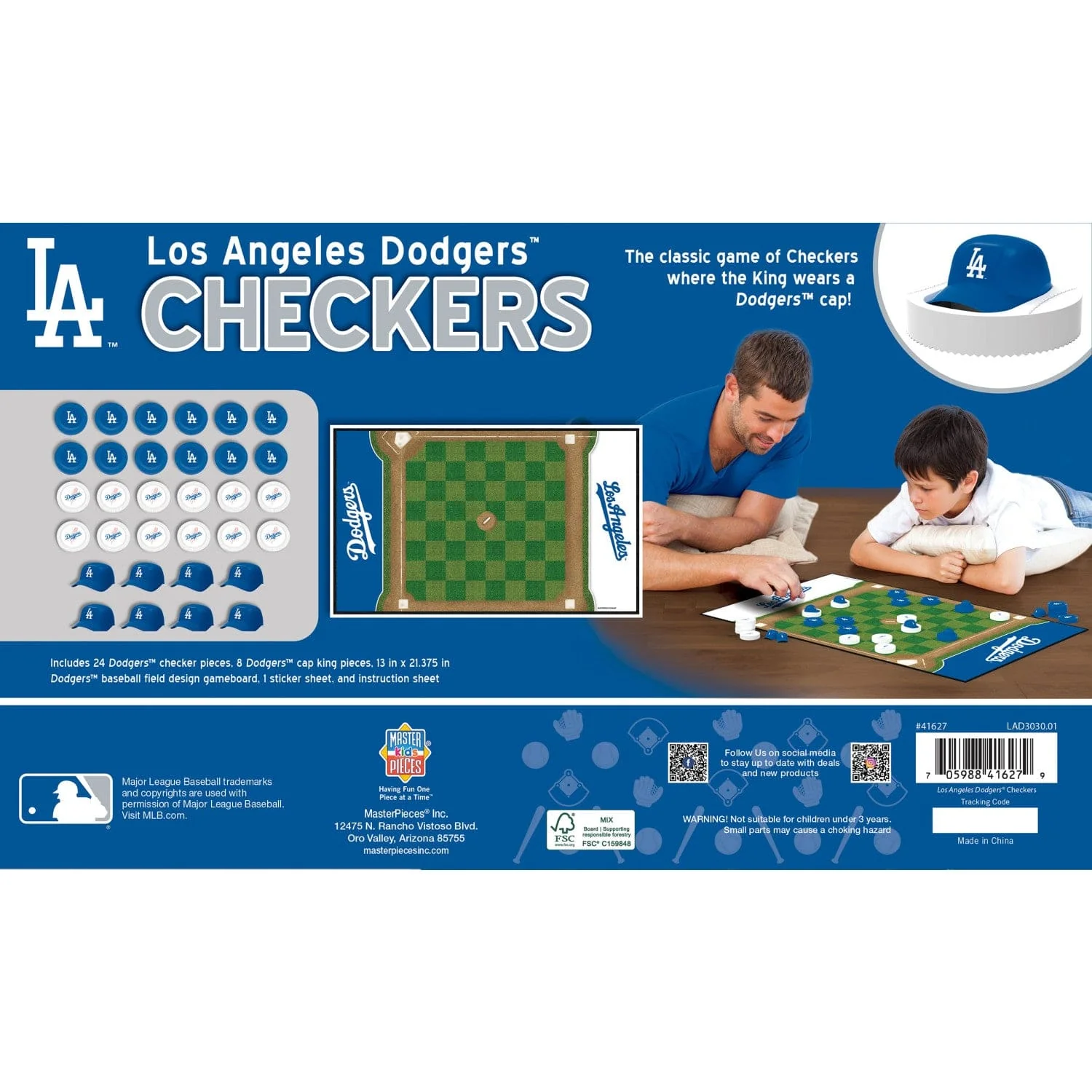 Los Angeles Dodgers Checkers Board Game - Image 3