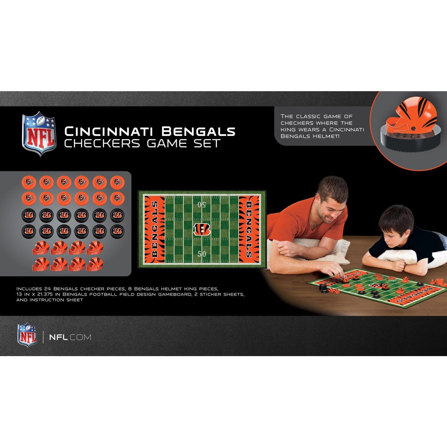 Cincinnati Bengals Checkers Board Game - Image 3
