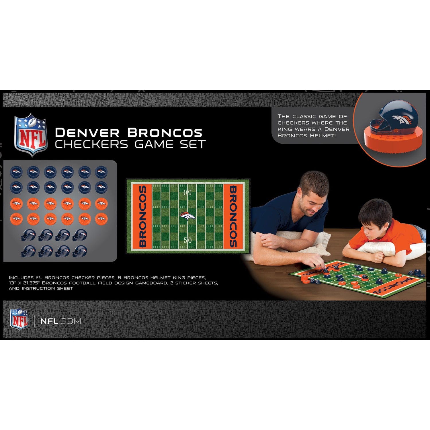 Denver Broncos Checkers Board Game - Image 3