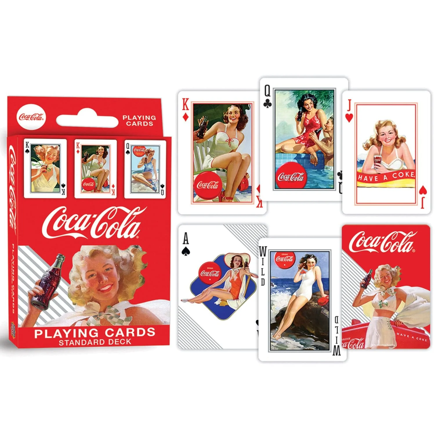 Coca-Cola Classic Ads Playing Cards - 54 Card Deck - Image 3