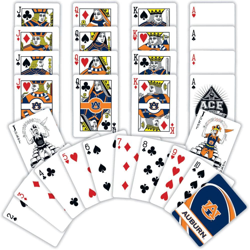 Auburn Tigers Playing Cards - 54 Card Deck - Image 2